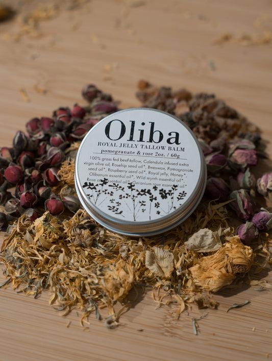 Royal Jelly Tallow Balm - Pomegranate & Rose