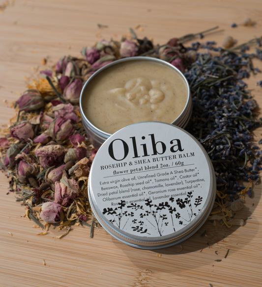 Rosehip & Shea Butter Balm - Flower Petal Blend